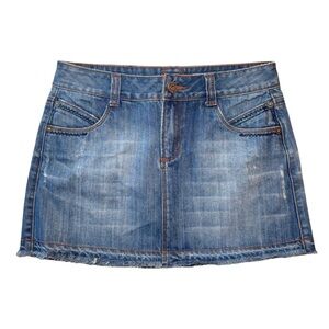 Vintage C7P Denim Y2K Mini Skirt